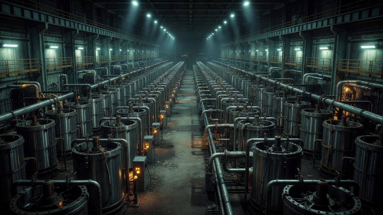 Gas centrifuge cascades in a covert enrichment hall